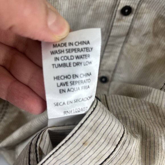 Roar Classic Western-Style Shirt w/ Embroidered Slash Designs Mens Size XXL - Picture 6 of 13